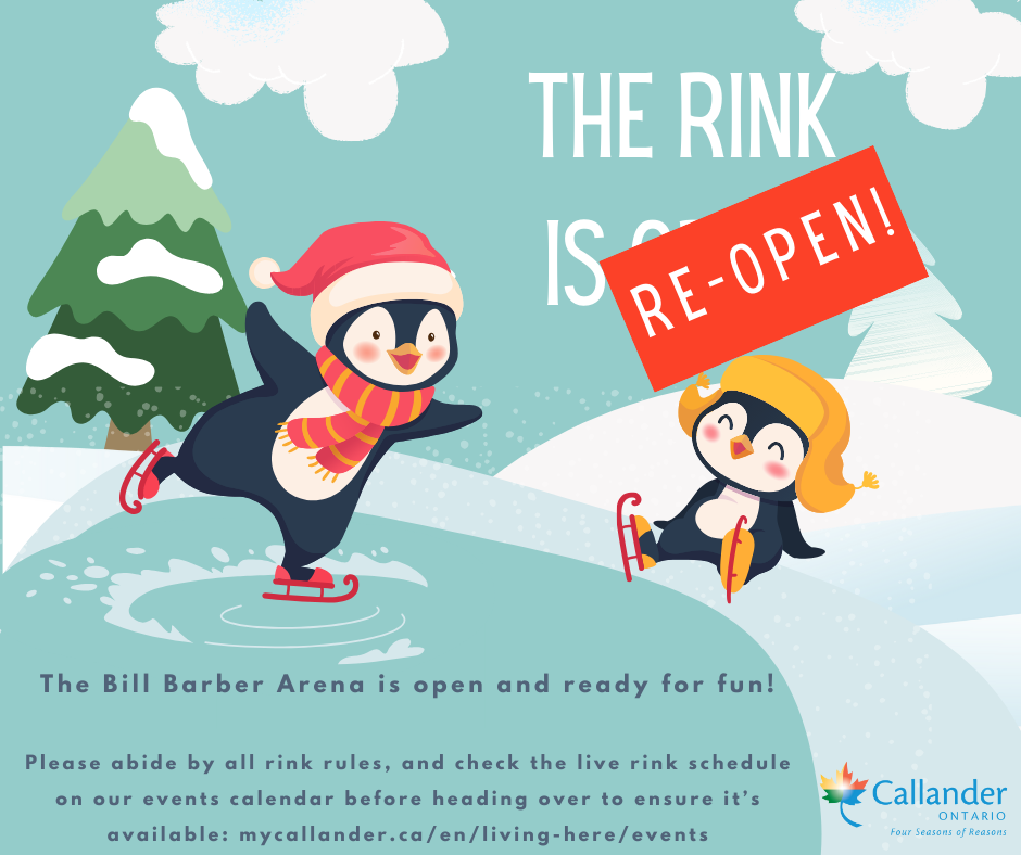 ❄️ The Rink is Re-Open Today at 4pm! ⛸️